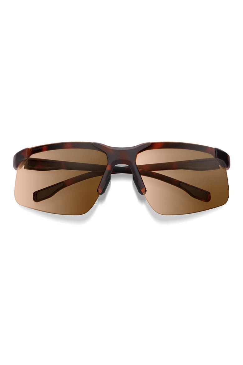 Cipher 74mm Sunglasses, Main, color, MATTE TORTOISE / BROWN