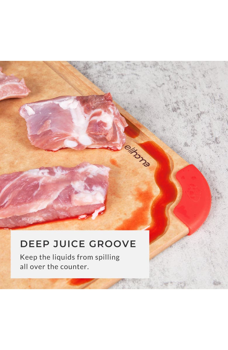 Eli Home Premium Series 12 x 16 x 1/4 Cutting Board, Alternate, color, Brown