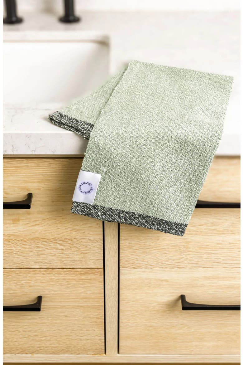 Textured Bouclé Towel, Alternate, color, FERN & FOREST