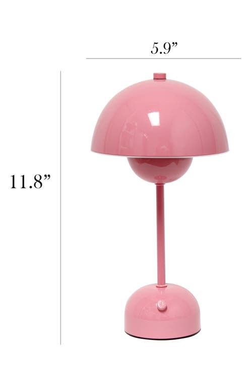 Lalia Home Touch Activated Wireless Lamp In Pink