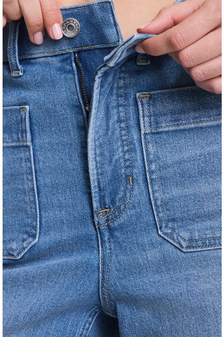 SPANXshape™ Authentic 360 Patch Pocket Crop Wide Leg Jeans, Alternate, color, ELYSIAN