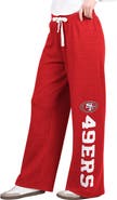 STARTER Women's Starter Scarlet San Francisco 49ers Field Wide Leg Sweatpants