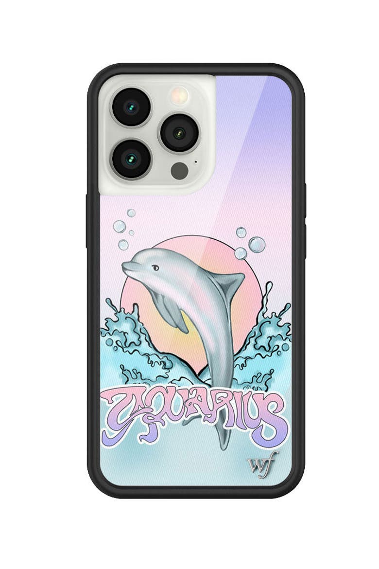 Aquarius iPhone Case, Alternate, color, Blue