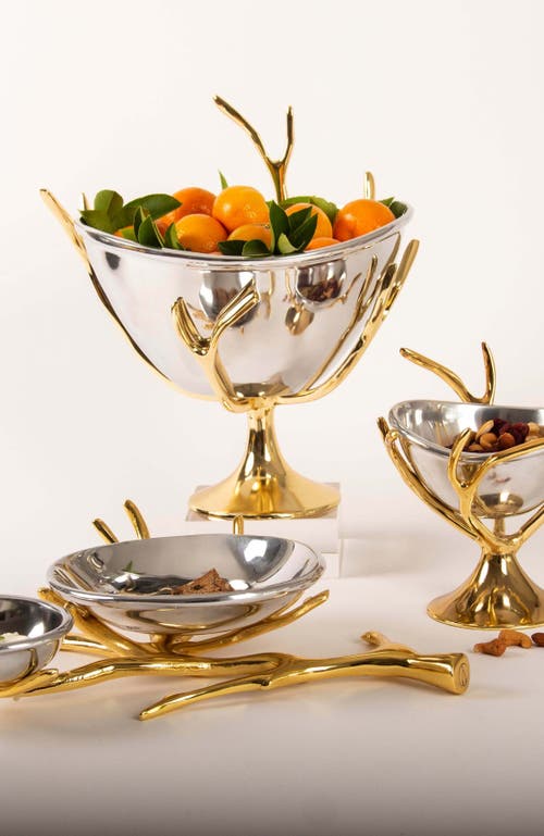 Lunares Manzanita Chip And Dip In Gold