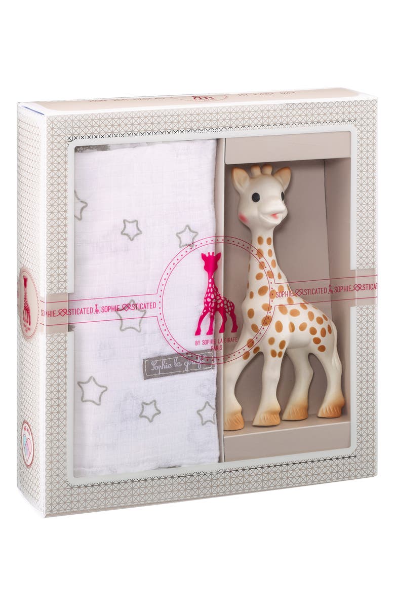 Sophie la Girafe 'Sophiesticated' Swaddling Cloth & Teething Toy, Alternate, color,