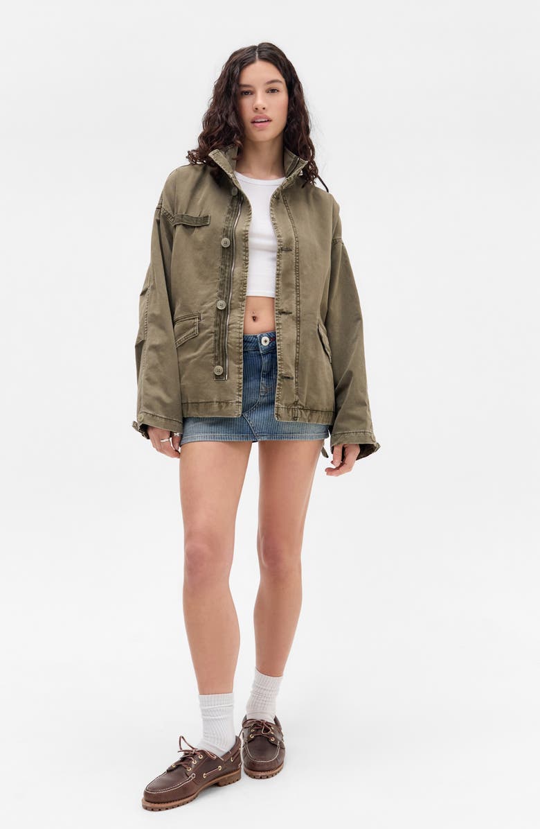 BDG Urban Outfitters Oversize Canvas Military Jacket, Alternate, color,