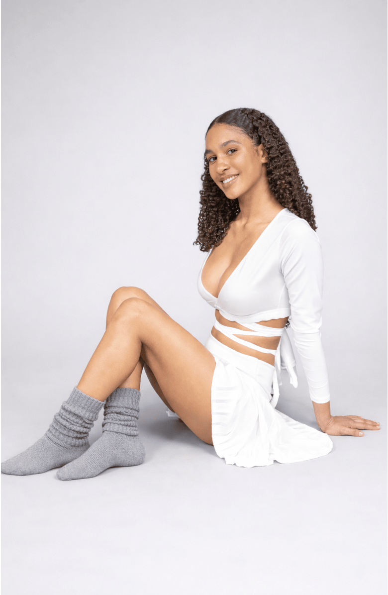 LECHERY<sup>®</sup> 3 Pairs of Scrunch Socks, Alternate, color, Grey