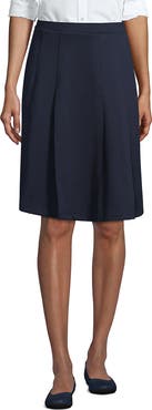 Lands' End School Uniform  Ponte Pleat Skirt