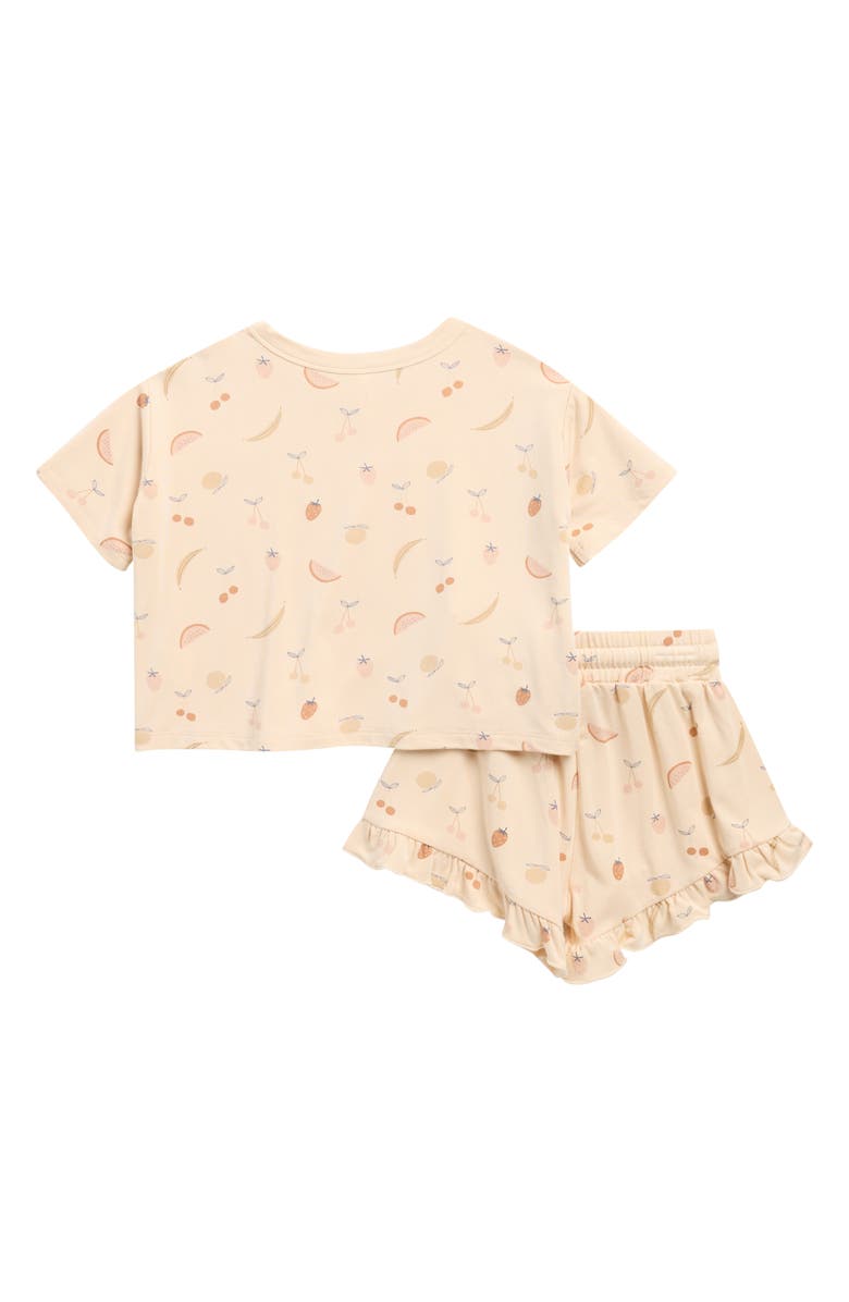 Rylee + Cru Mosie Stretch Modal T-Shirt & Shorts Set, Alternate, color, Shell