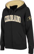 COLOSSEUM Women's Stadium Athletic Black Colorado Buffaloes Arched Name Full-Zip Hoodie