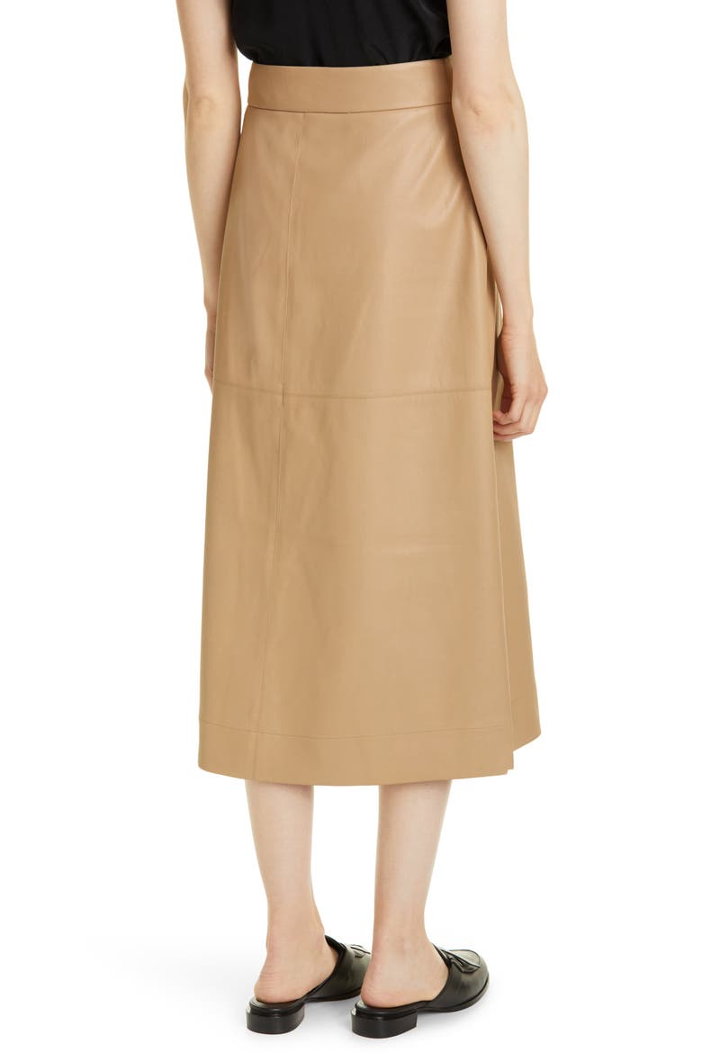 Wrap A-Line Skirt, Alternate, color, CAMEL