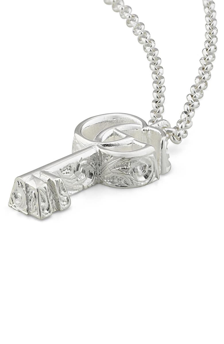 Gucci GG Marmont Key Pendant Necklace, Alternate, color, 