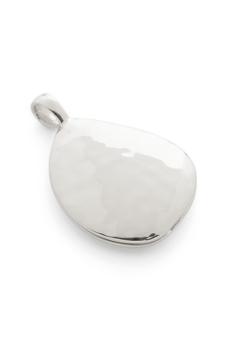 Deia Sterling Silver Pebble Locket, Main, color, STERLING SILVER