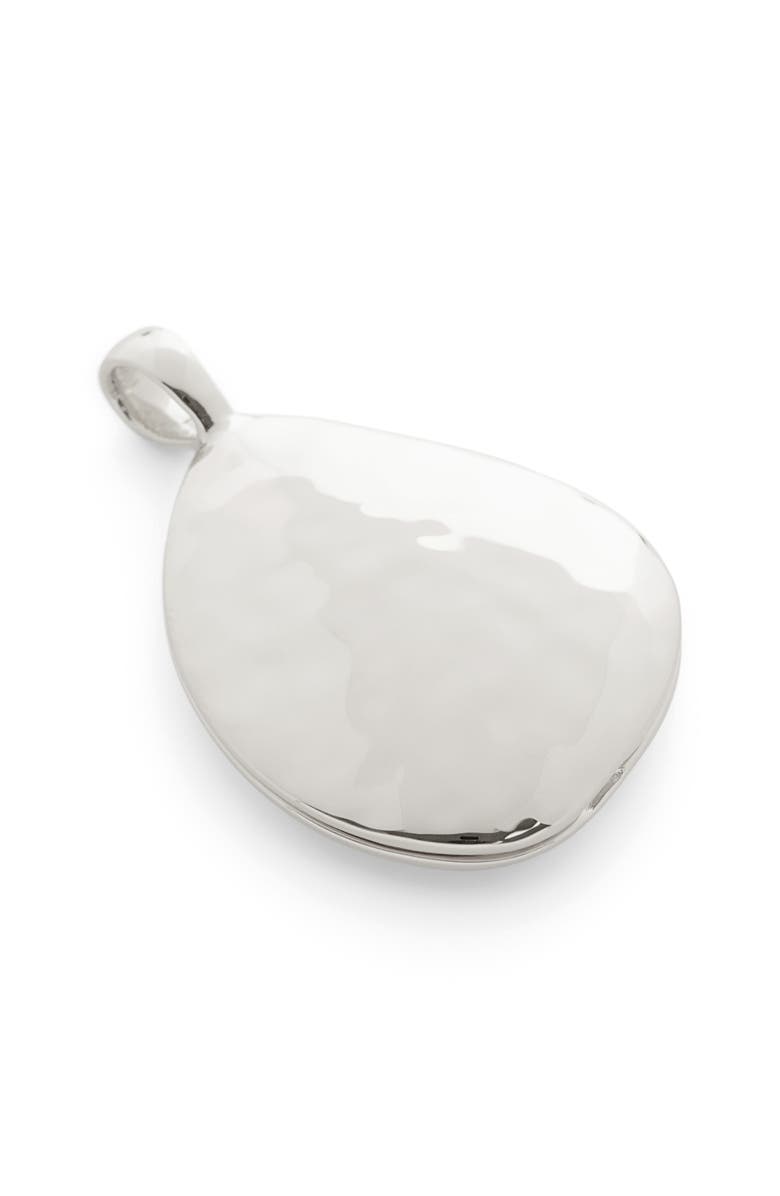 Monica Vinader Deia Sterling Silver Pebble Locket, Main, color, Sterling Silver