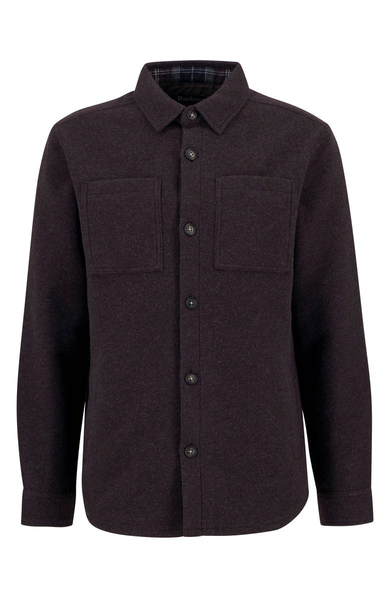 Barbour Marlow Heather Overshirt, Alternate, color, Dark Oak