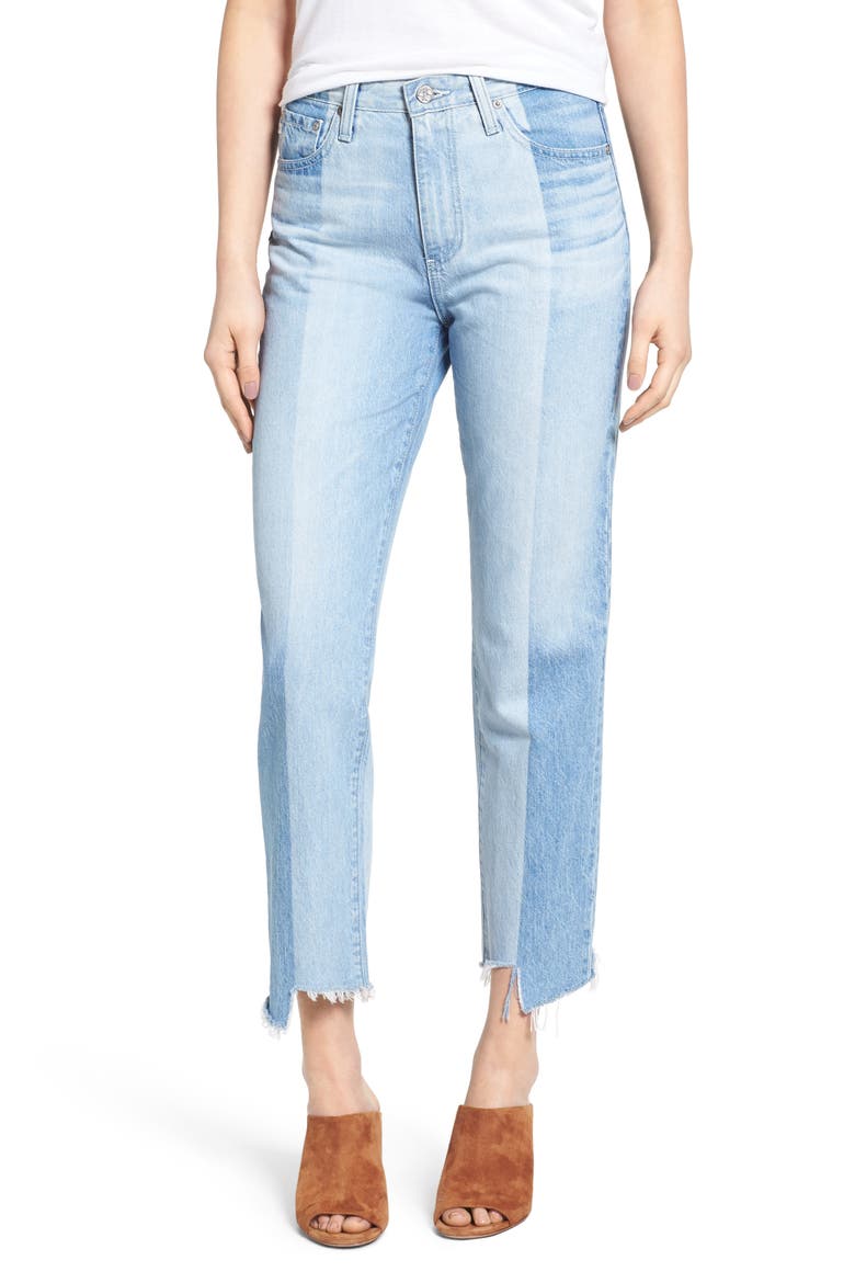 The Phoebe Vintage High Waist Straight Leg Jeans, Main, color, 19 YEAR SPLINTER