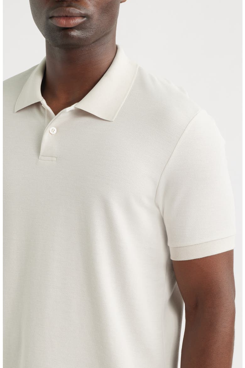 Pima Cotton Piqué Polo, Alternate, color, GREY MOONBEAM