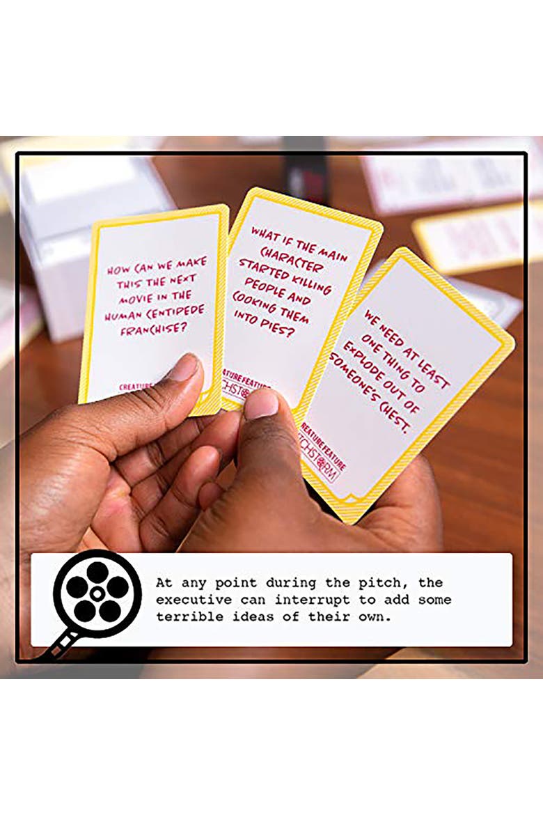 Creature Feature Deck 100 Horror Movie Cards, Standalone Or Expansion, Alternate, color, Multicolored