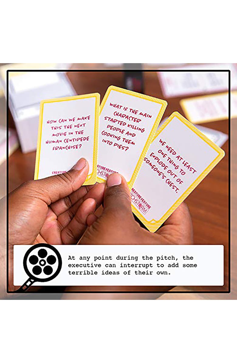 Pitchstorm Creature Feature Deck 100 Horror Movie Cards, Standalone Or Expansion, Alternate, color, Multicolored