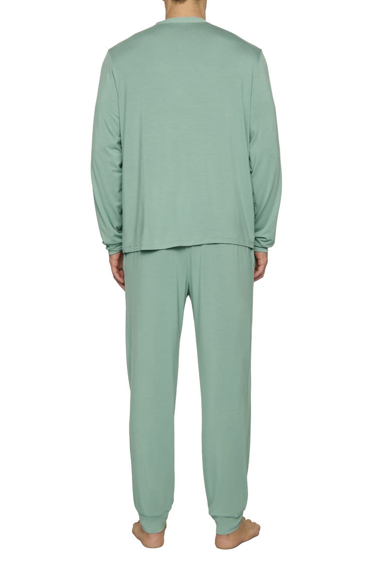 Henry Jersey Pajamas, Alternate, color, SEAGRASS