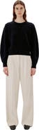 Another Tomorrow CASHMERE KNIT SWEATSHIRT