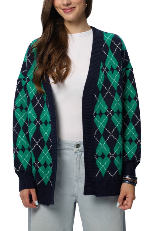 Argyle Heart Cardigan