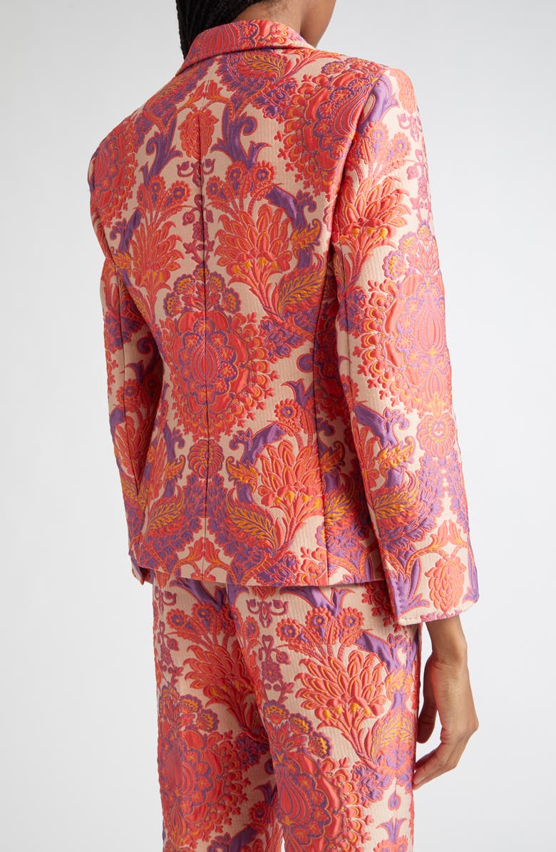 Etro Paisley Metallic Brocade Single Breasted Blazer, Alternate, color, Var. Multicolor F.do Bianco