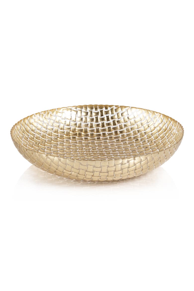 Braided Centerpiece Bowl, Main, color, GOLD