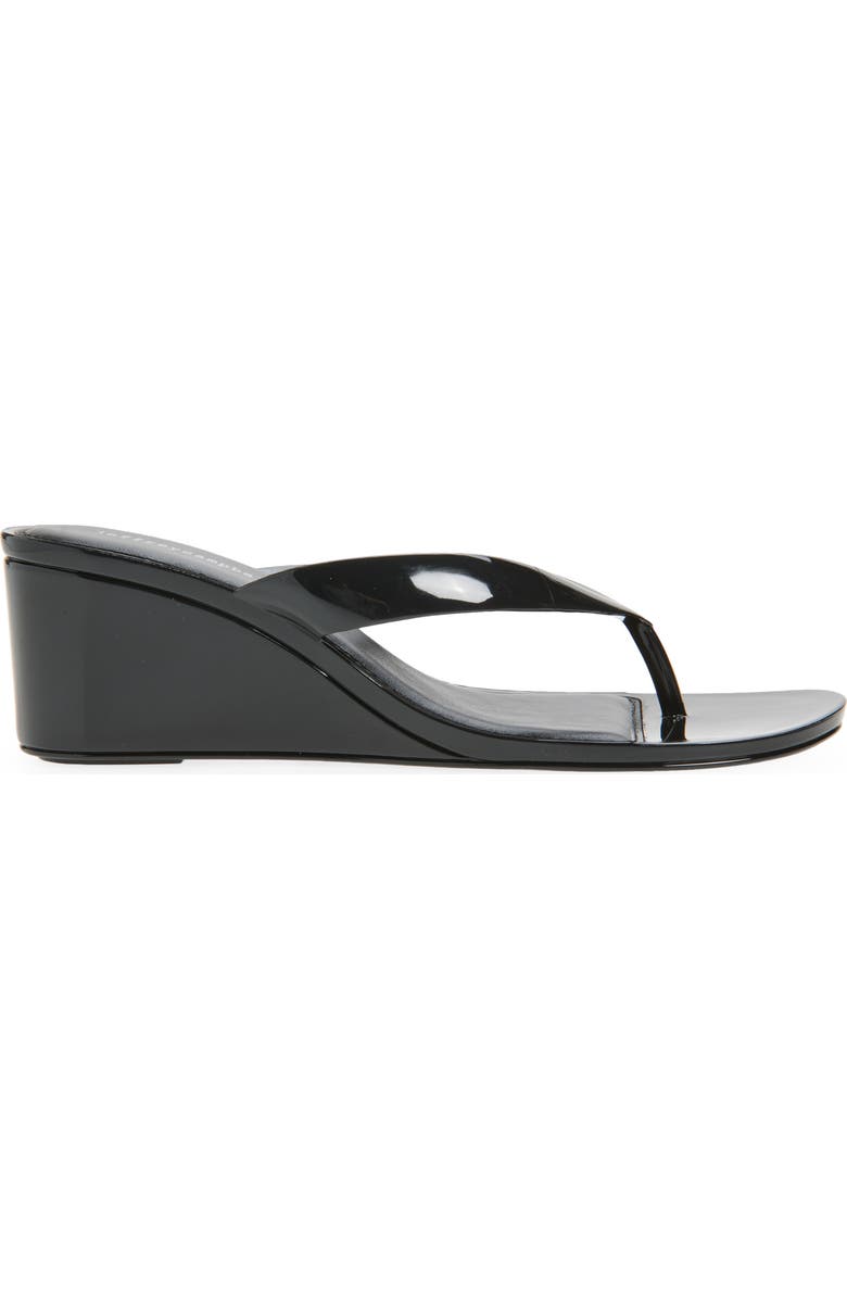 Jeffrey Campbell Gigabyte Wedge Flip Flop, Alternate, color, Black