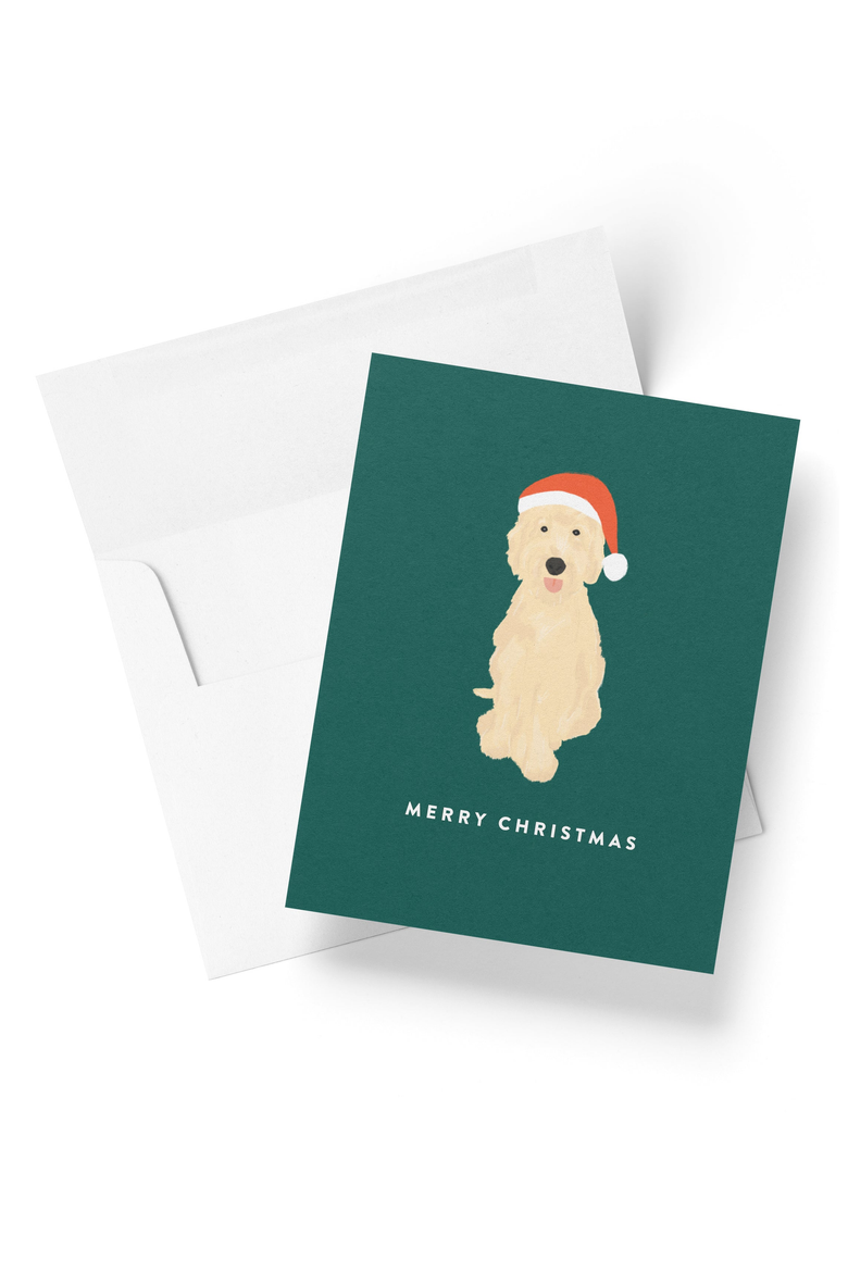 Santa Doodle Christmas Boxed Set of 8 Cards, Main, color, Santa Doodle