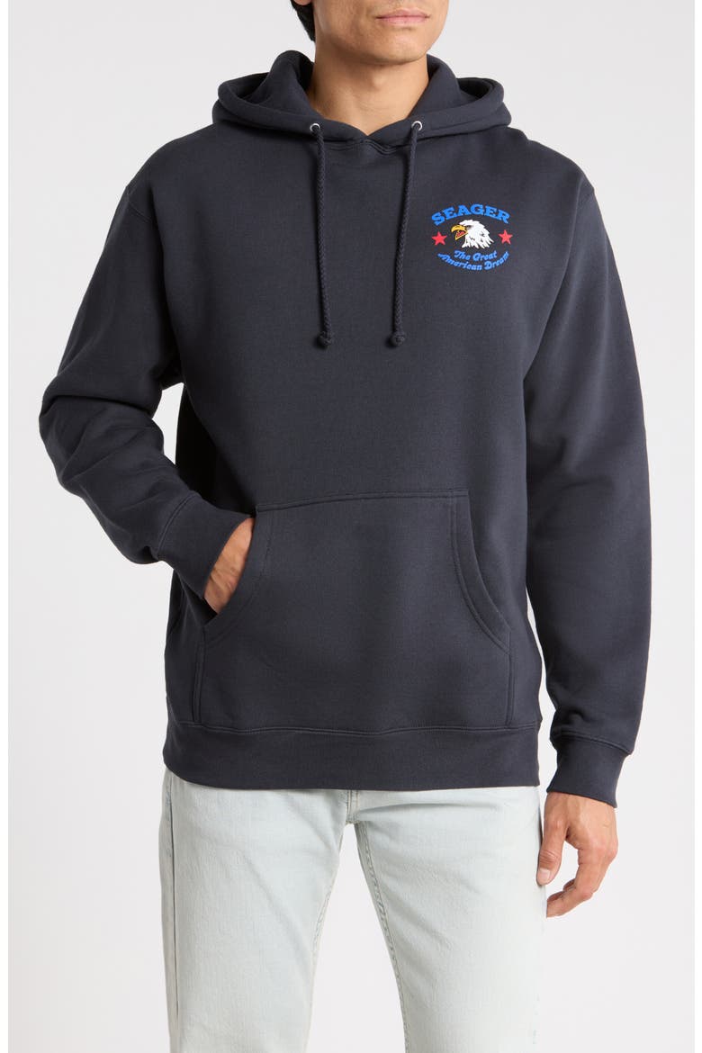 Great American Dream Graphic Hoodie, Main, color, NAVY