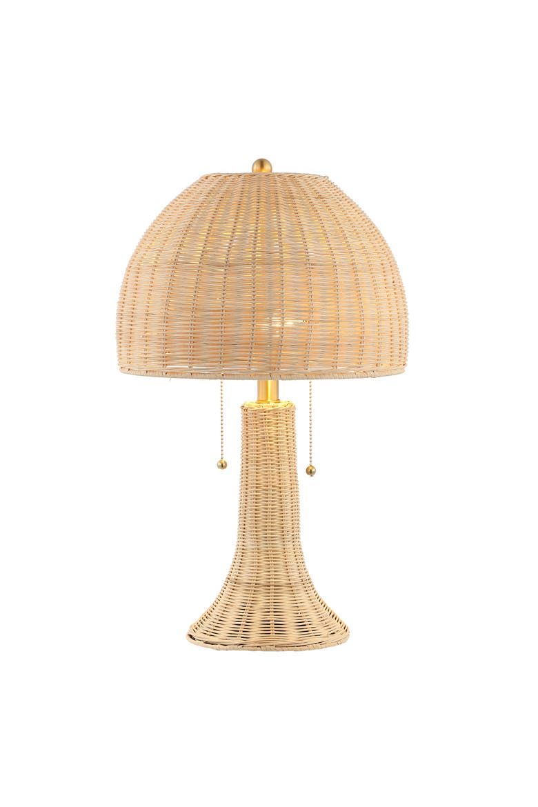 Joanie Bohemian Rustic Iron LED Table Lamp, Main, color, Natural