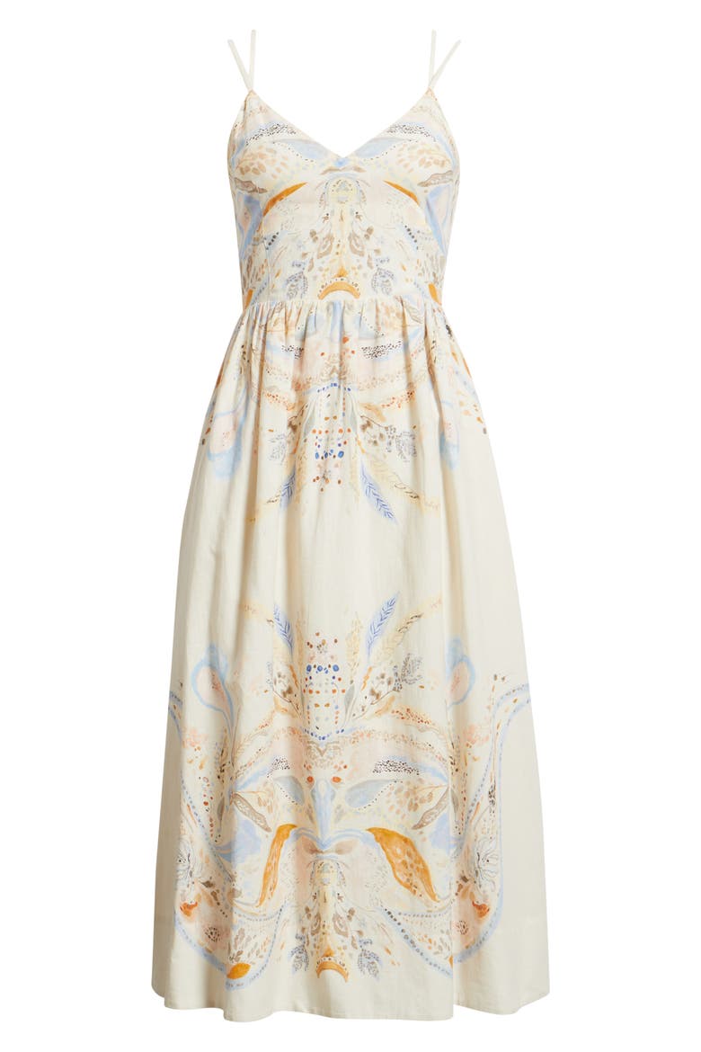 Maryam Midi Dress, Alternate, color, GOLETA PRINT