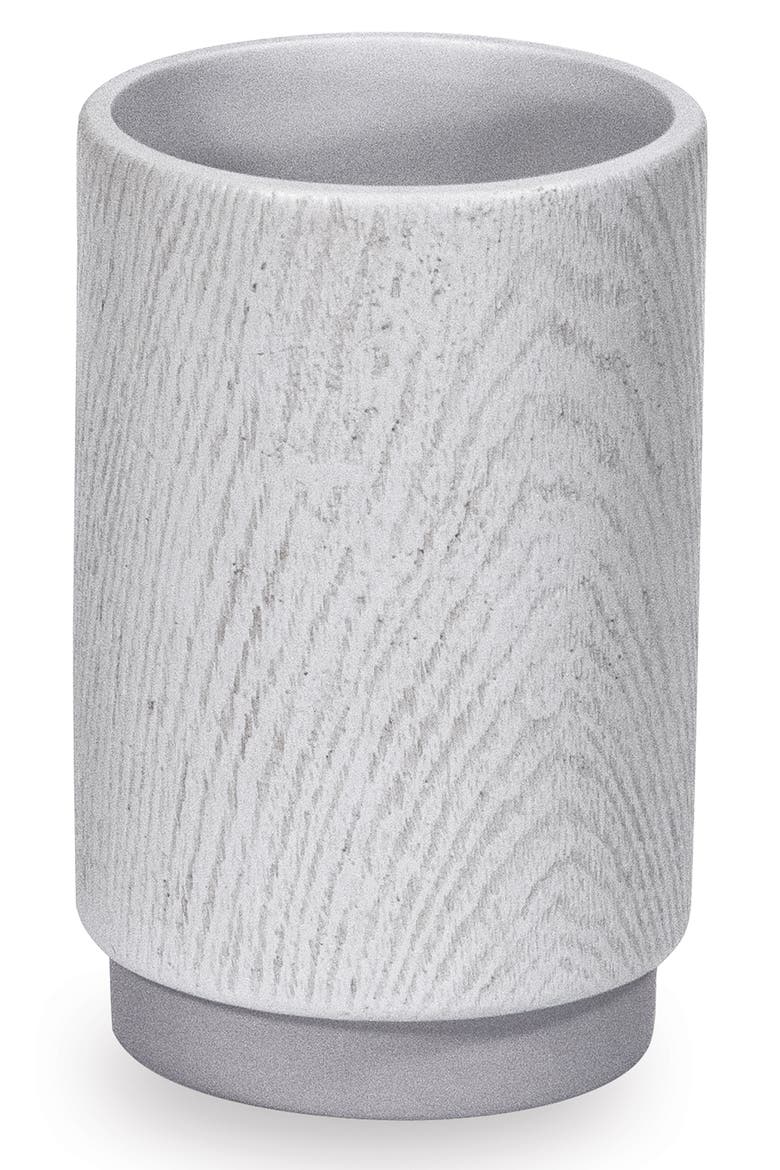 Grey Wood 4-Piece Bath Set, Alternate, color, GREY