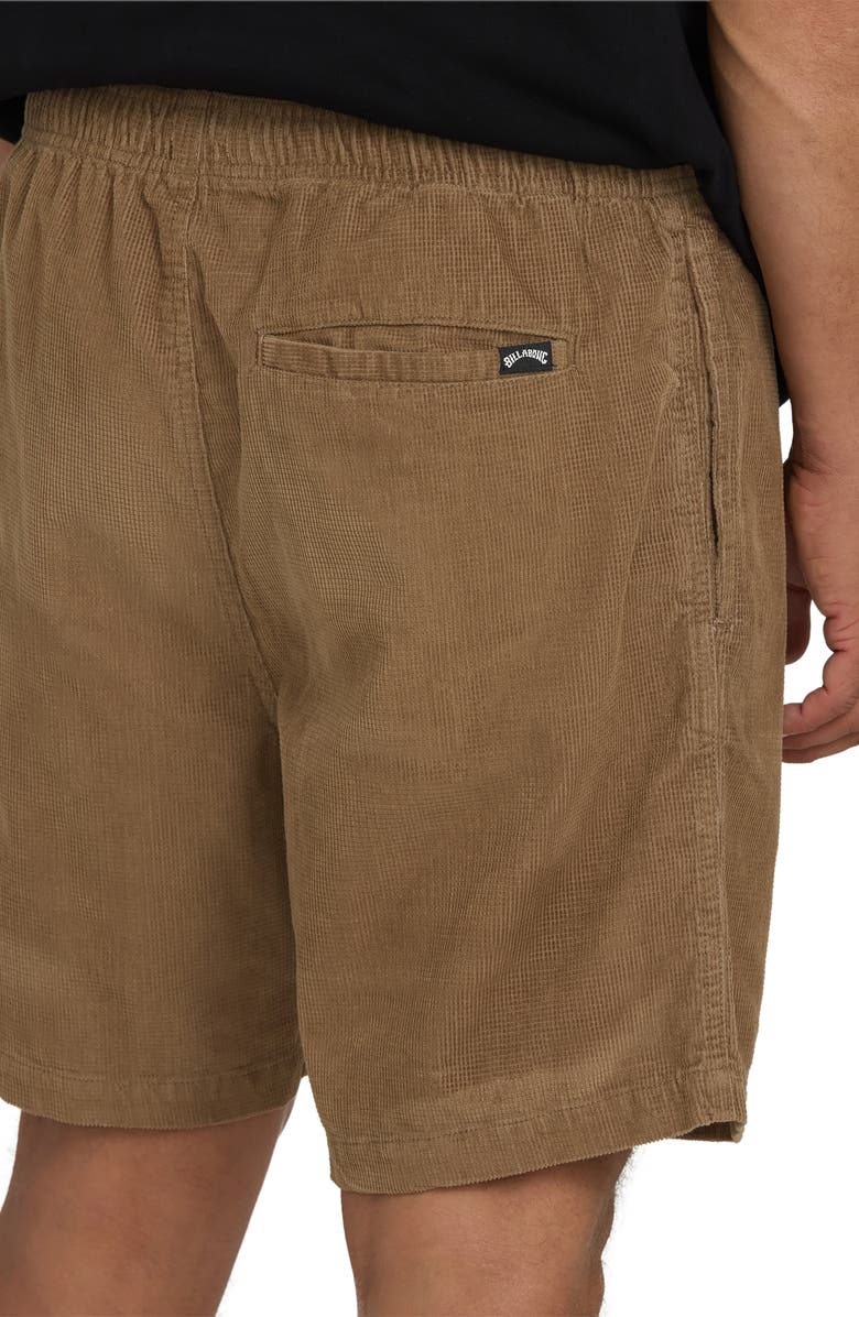 Billabong Larry Layback Cotton Corduroy Shorts, Alternate, color, Vintage Khaki