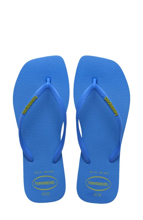 Slim Square Logo Flip Flop (Women)