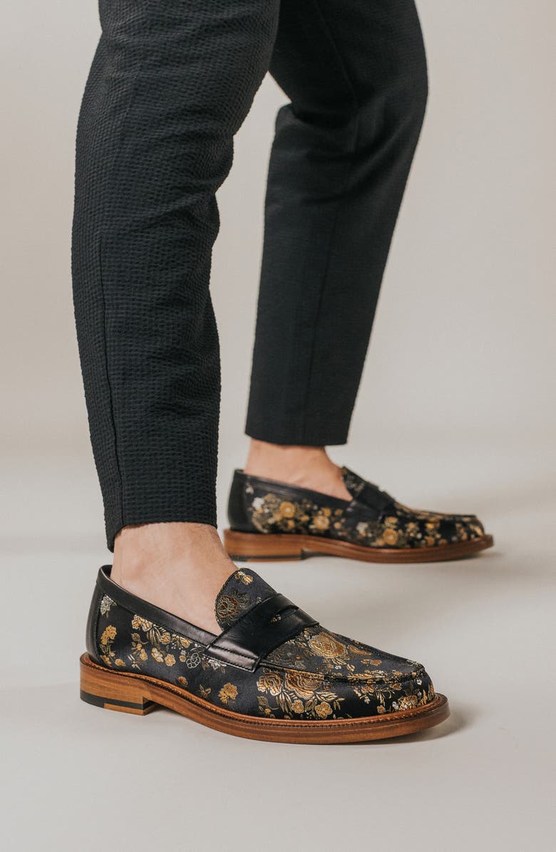 TAFT The Fitz Jacquard Penny Loafer, Alternate, color,