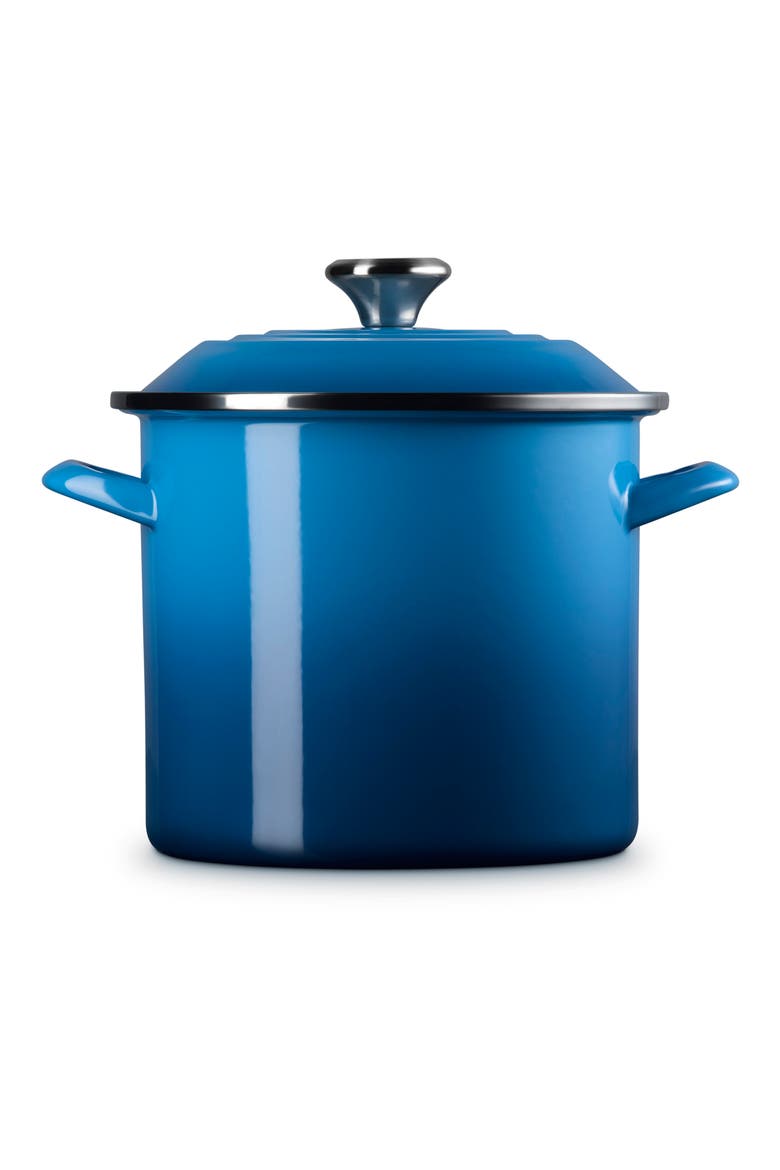 8-Quart Enameled Stainless Steel Stock Pot, Alternate, color, MARSEILLE