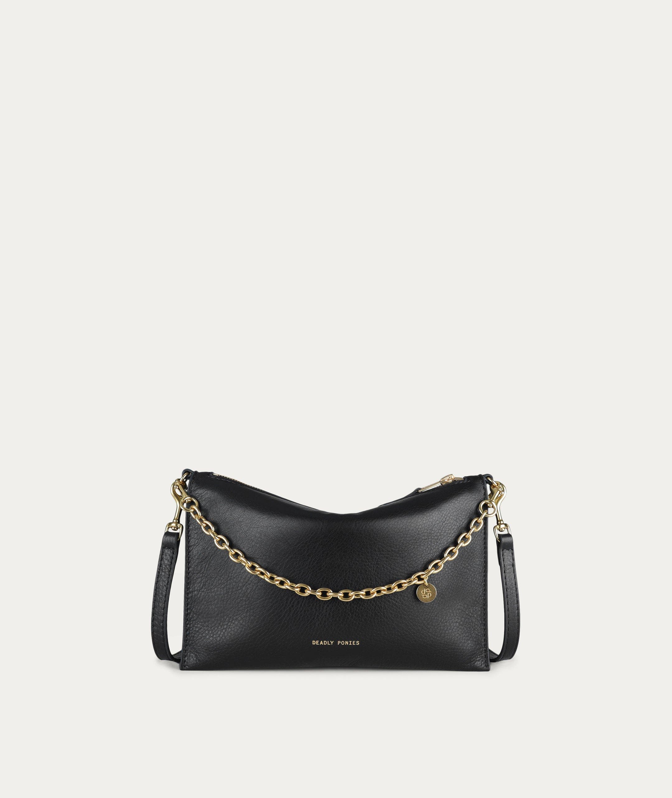 Siamese Bag, Main, color, Black/Brass