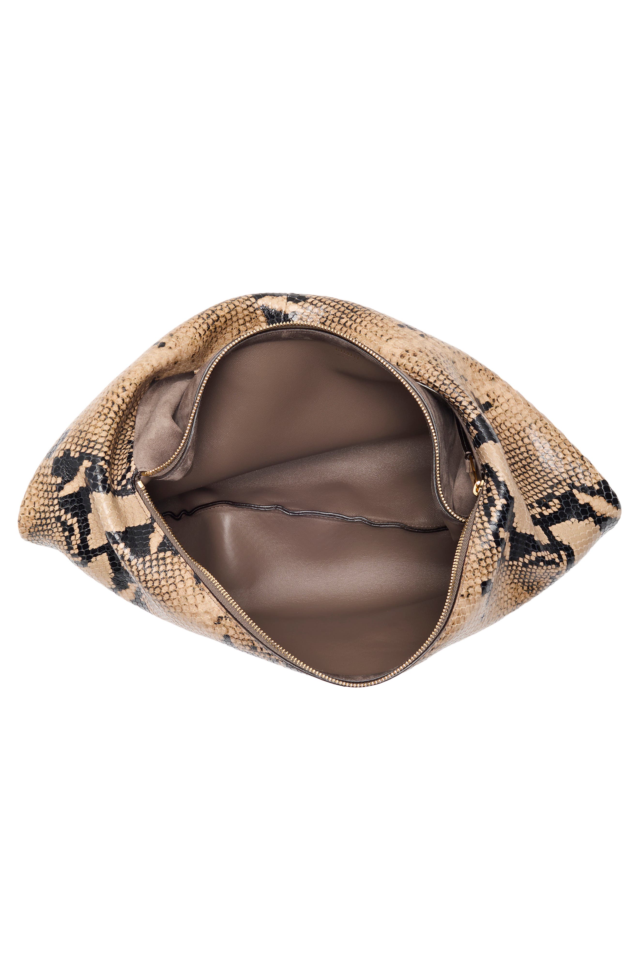 Medium Olivia Leather Hobo Bag, Alternate, color, TAUPE/ MORNING DOVE