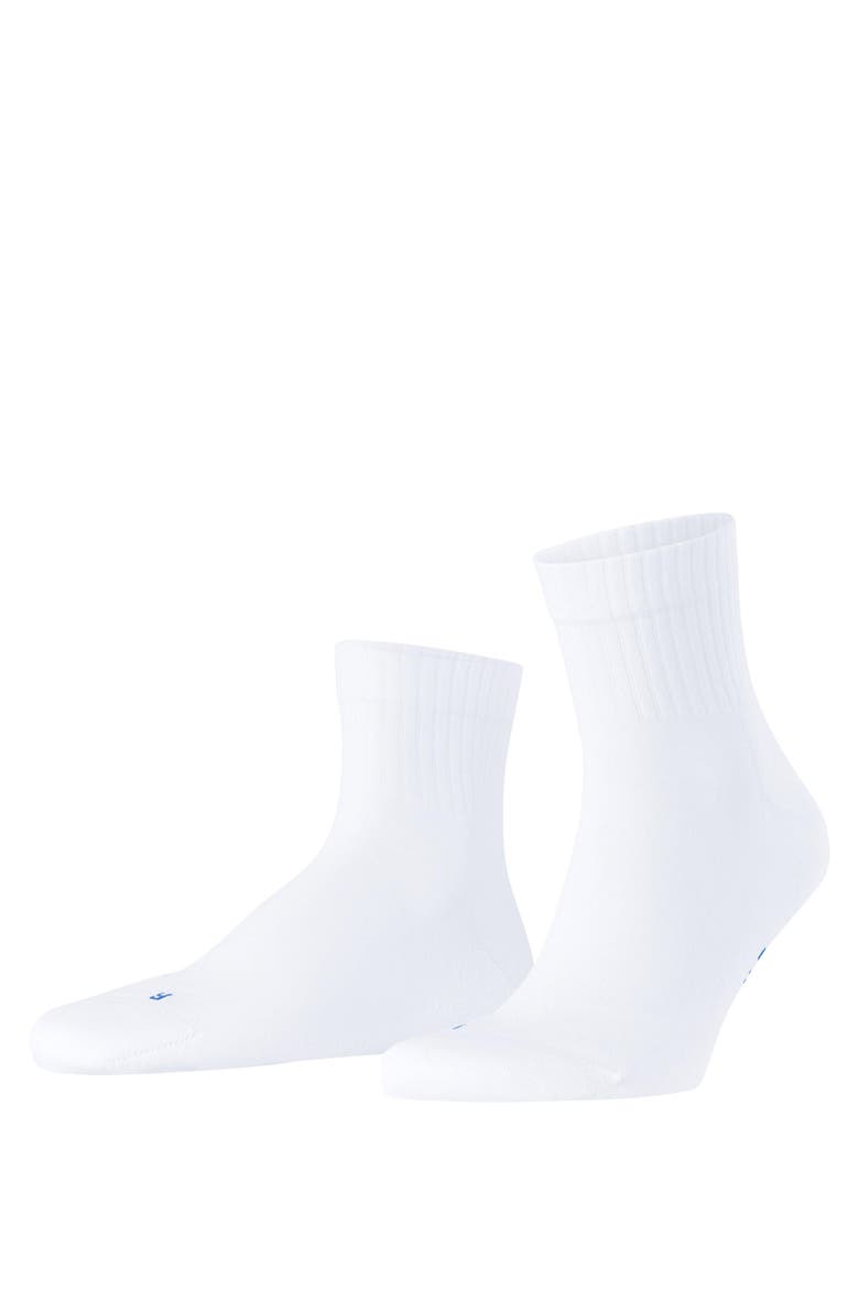 Run Rib Cotton Socks, Main, color, White