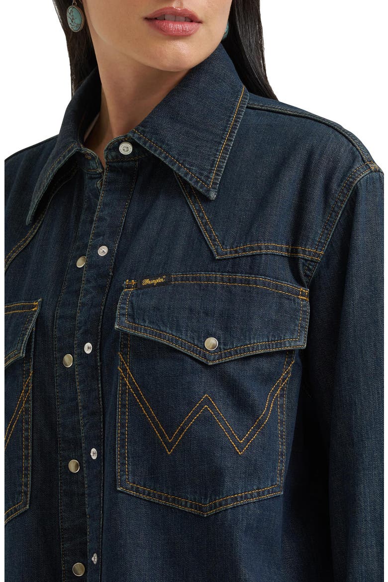 Western Denim Shirt, Alternate, color, SANDRIDER