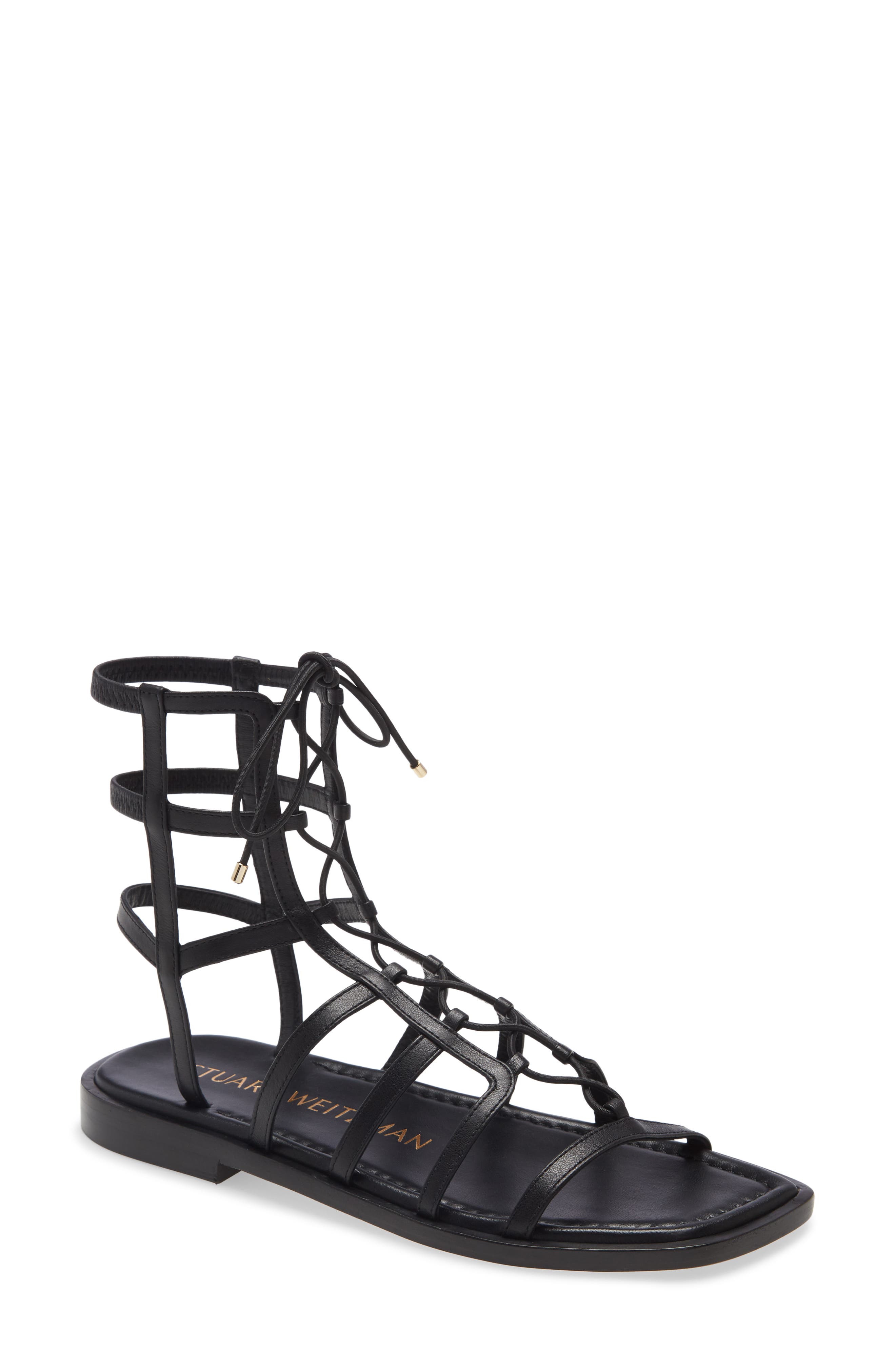Stuart Weitzman Stuart Weirzman Kora Lace-Up Gladiator Sandal, Main, color, 