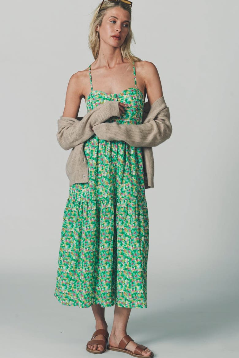 The Leora Dress, Alternate, color, Green/Pink Multi