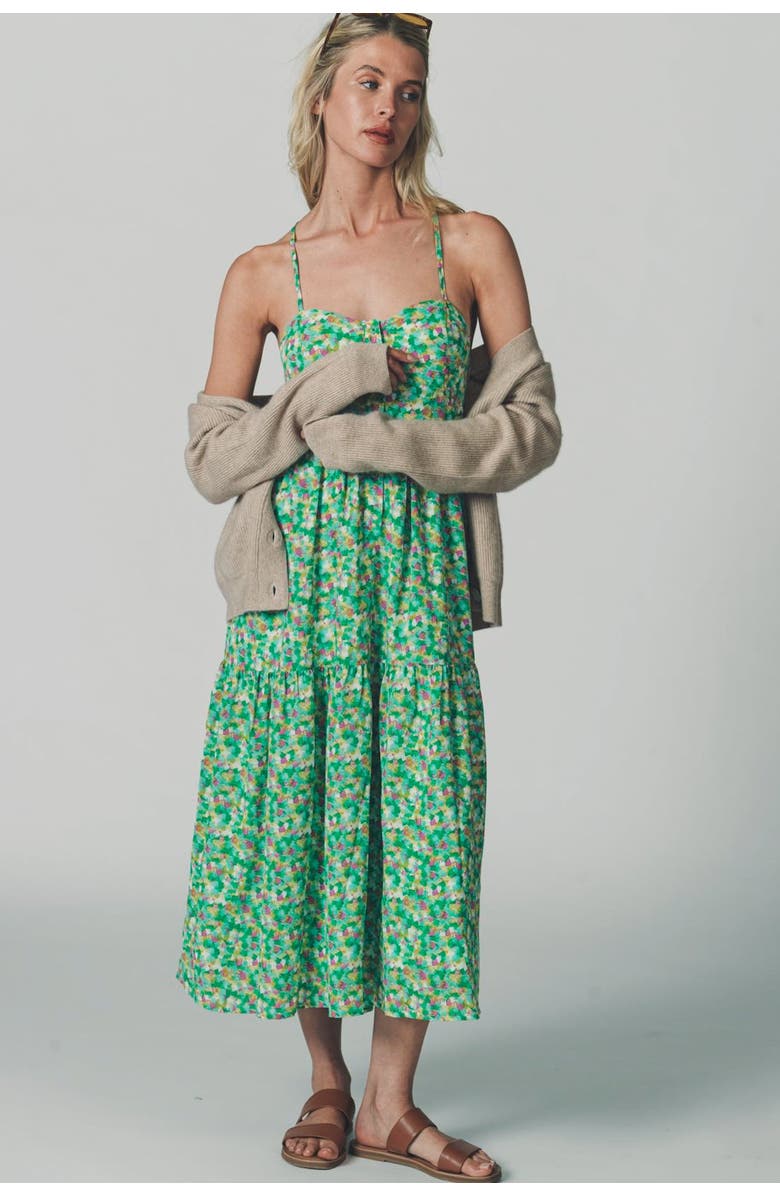 The Shirt by Rochelle Behrens The Leora Dress, Alternate, color, Green/Pink Multi