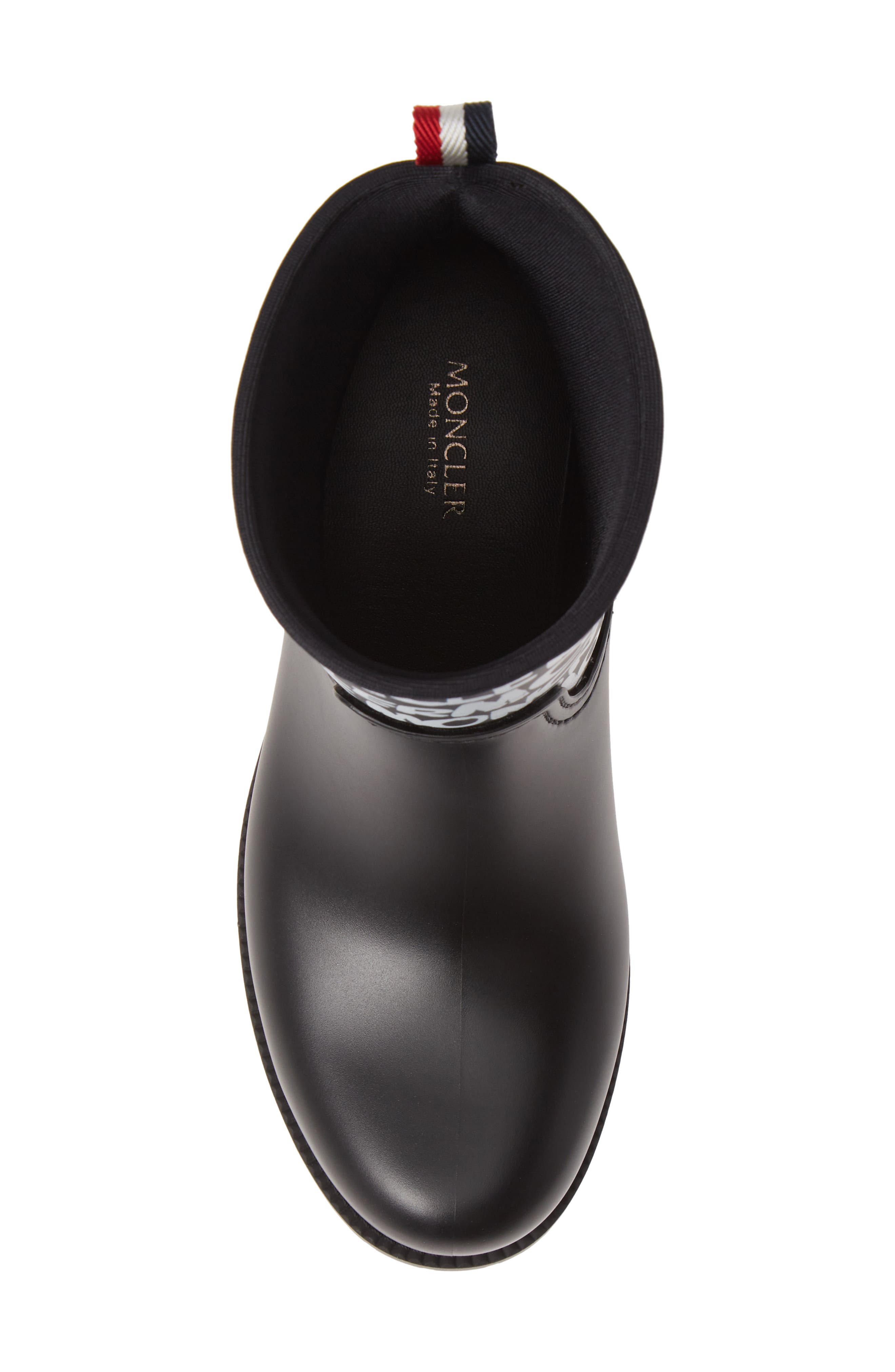 Moncler Ginette Logo Waterproof Rain Boot, Alternate, color, 