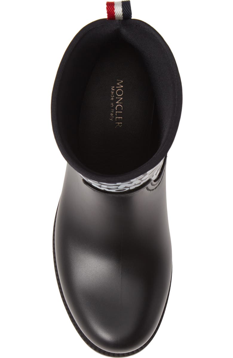 Moncler Ginette Logo Waterproof Rain Boot, Alternate, color,