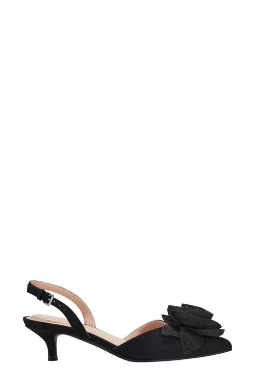 Bandolino Women's Miller Rosette Halter Kitten Heel Pumps In Black