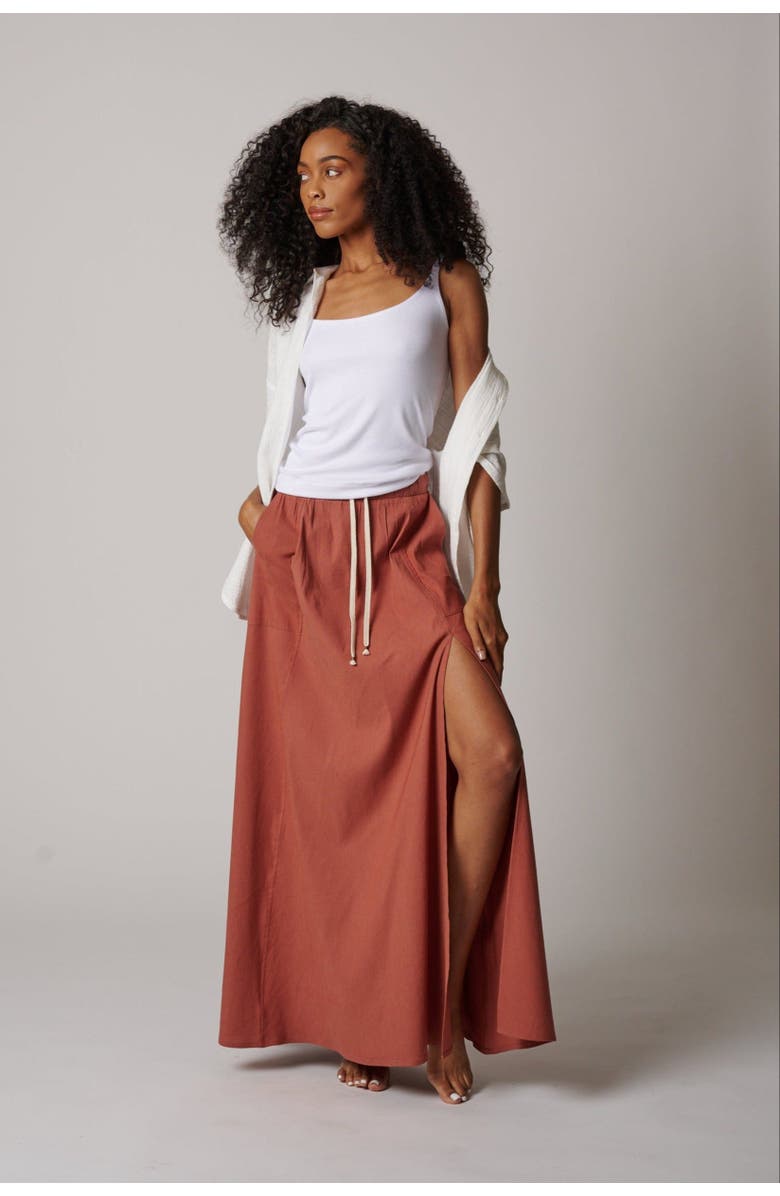 LEISURE LAB Sunset Flow Skirt, Alternate, color, Copper
