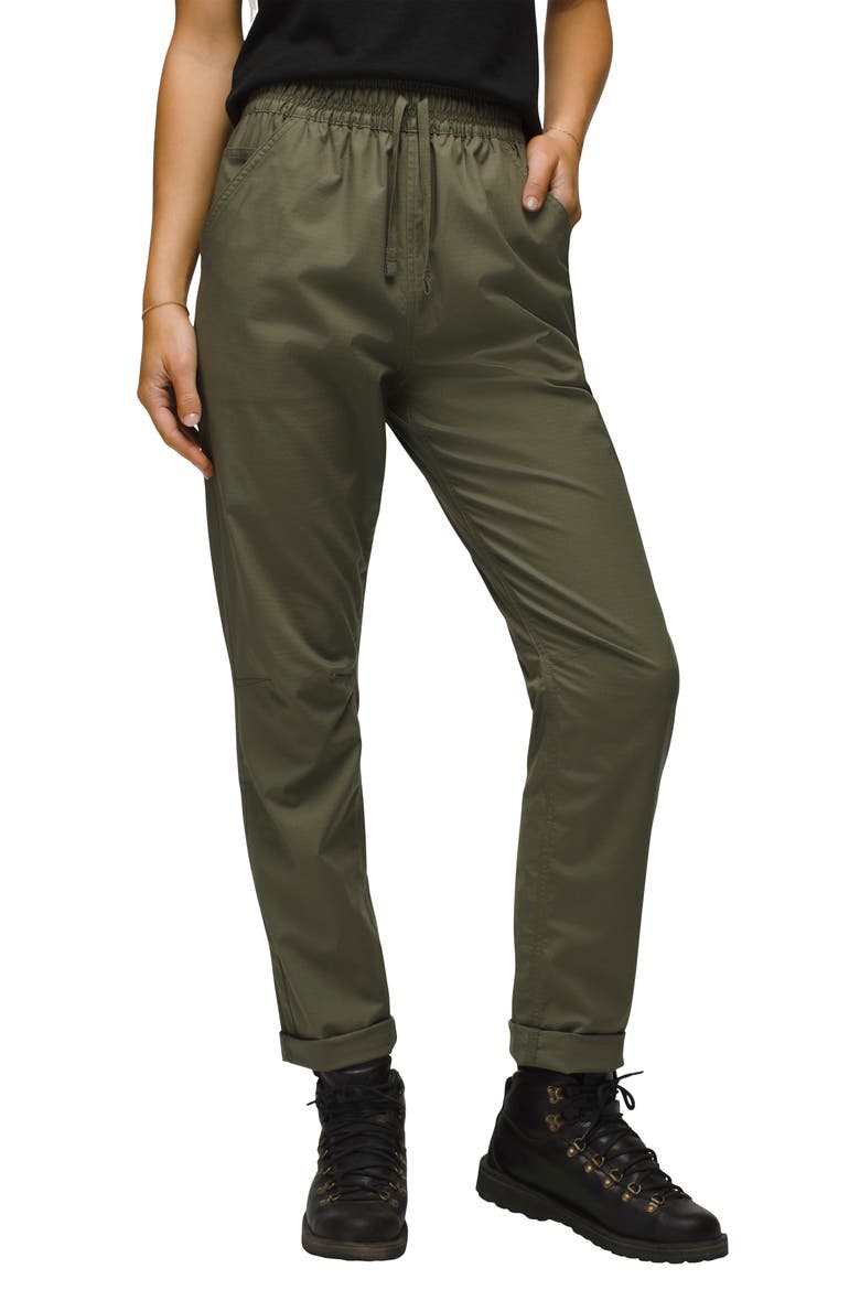 Palisades Organic Cotton Blend Ripstop Pants, Main, color, RYE GREEN